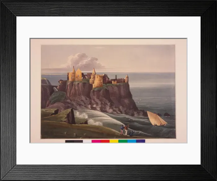 Framed Print : S. E. view of Dunluce Castle from the Rockheads Framed Print : S. E. view of Dunluce Castle from the Rockheads
