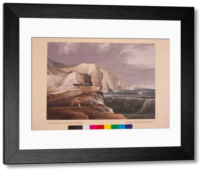 Framed Print : Lime Quarry, beyond Dunluce Framed Print : Lime Quarry, beyond Dunluce