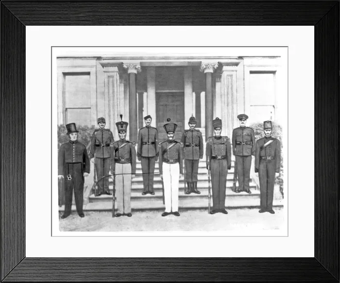 Framed Print : A copy of a drawing of Uniforms of the constabulary of Irela Framed Print : A copy of a drawing of Uniforms of the constabulary of Irela