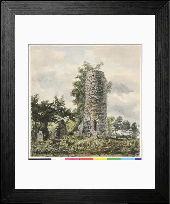 Framed Print : Round Tower, Armoy, near Ballycastle, Co. Antrim Framed Print : Round Tower, Armoy, near Ballycastle, Co. Antrim