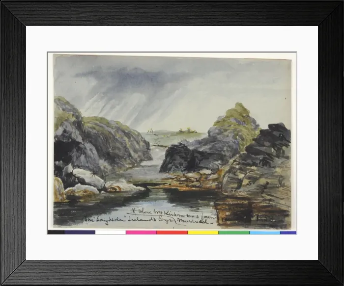 Framed Print : The Long Hole, Irelands Eye where Mrs Kirwin was found Murd Framed Print : The Long Hole, Irelands Eye where Mrs Kirwin was found Murd