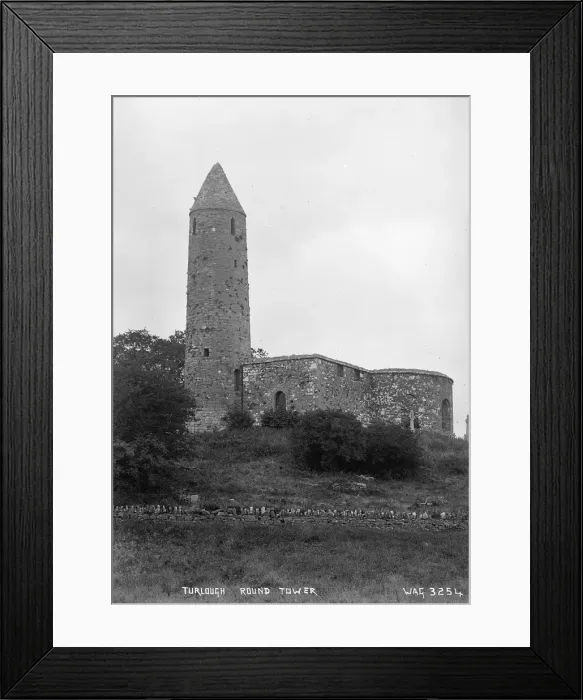 Framed Print : Turlough Round Tower Framed Print : Turlough Round Tower