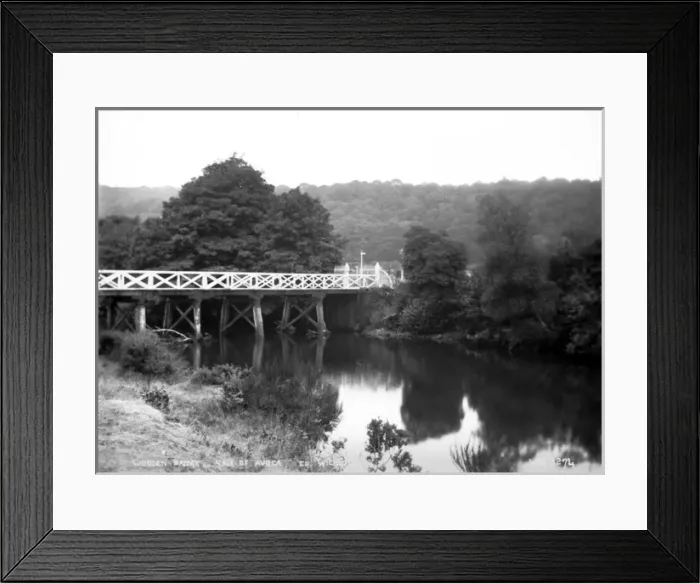 Framed Print : Wooden Bridge, Vale of Avoca, Co. Wicklow Framed Print : Wooden Bridge, Vale of Avoca, Co. Wicklow
