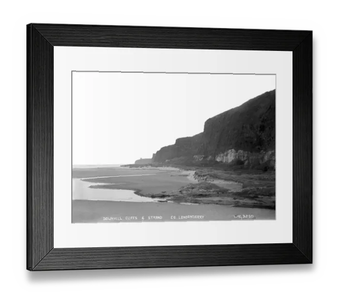 Framed Print : Downhill Cliffs and Strand, Co. Londonderry Framed Print : Downhill Cliffs and Strand, Co. Londonderry