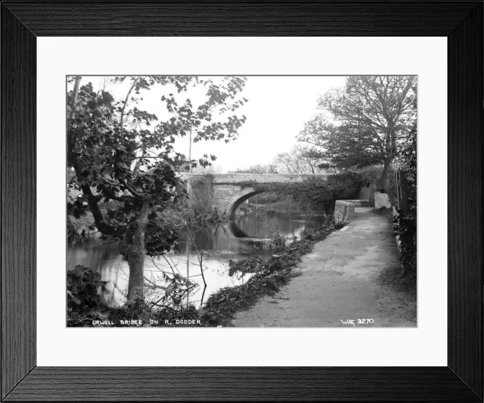 Framed Print : Orwell Bridge on R. Dodder Framed Print : Orwell Bridge on R. Dodder
