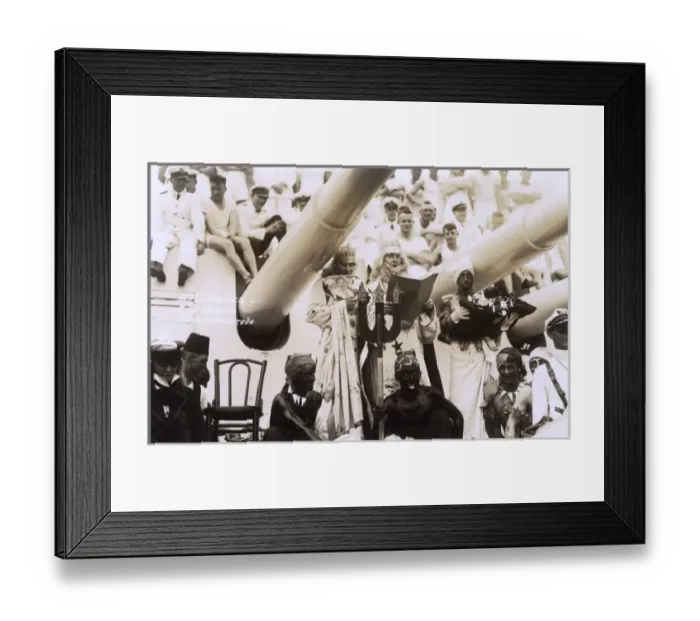 Framed Print : German sailors on the SMS Thetis - Crossing the line Framed Print : German sailors on the SMS Thetis - Crossing the line