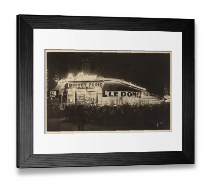 Framed Print : Montparnasse, Pars, France - Le Dome Restaurant Framed Print : Montparnasse, Pars, France - Le Dome Restaurant