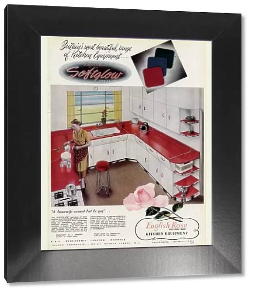 Advert for English Rose kitchens 1952