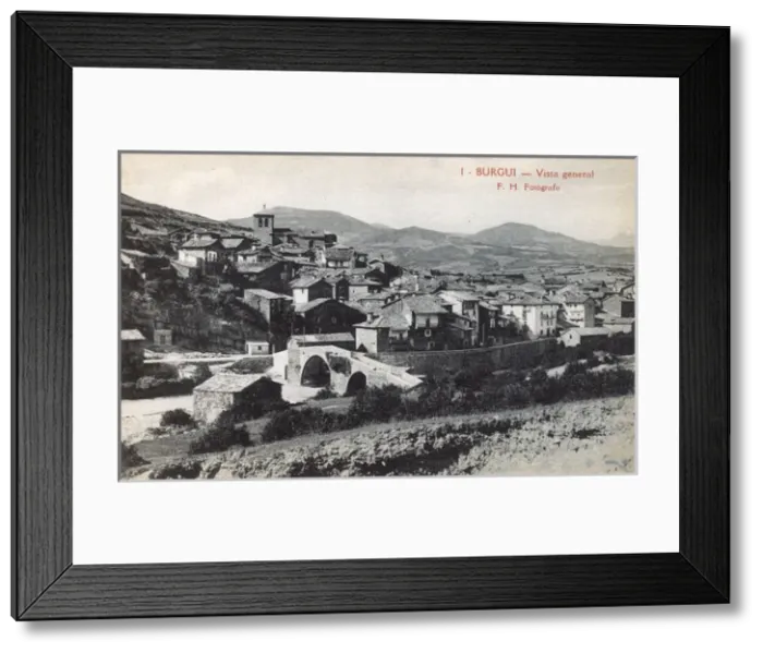 Framed Print : Burgui, Spain - General View Framed Print : Burgui, Spain - General View