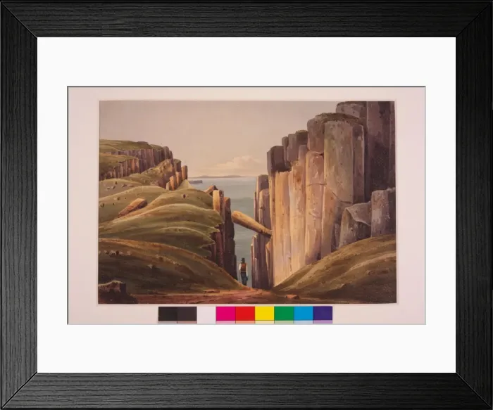 Framed Print : Greymans Path from the Summit of Fairhead Framed Print : Greymans Path from the Summit of Fairhead