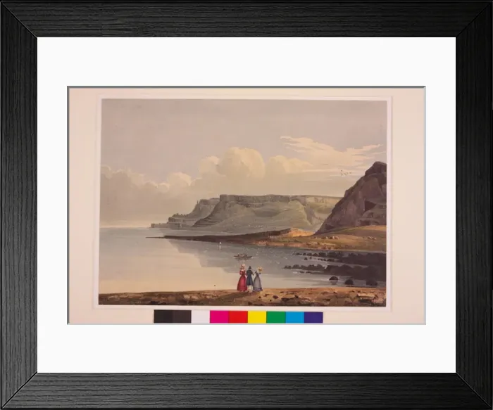 Framed Print : West View of the Giants Causeway from the Stookans Framed Print : West View of the Giants Causeway from the Stookans