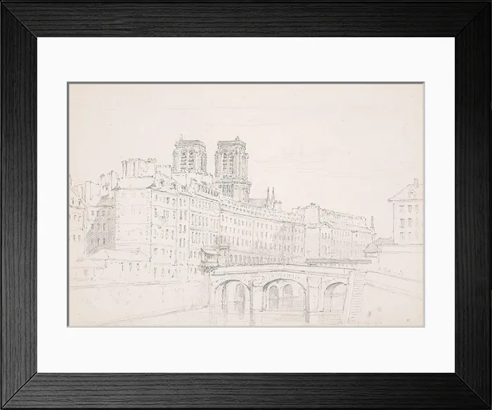 Framed Print : Paris: Notre Dame & Ile de la Cit Framed Print : Paris: Notre Dame & Ile de la Cit