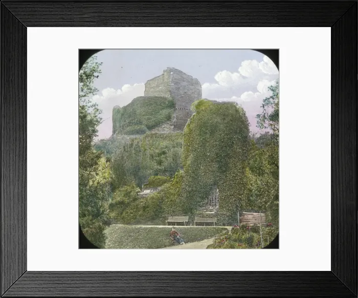 Framed Print : Ivy-clad Medieval Castle Ruin (unknown location) Framed Print : Ivy-clad Medieval Castle Ruin (unknown location)