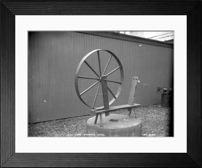Framed Print : Irish Long Spinning Wheel Framed Print : Irish Long Spinning Wheel