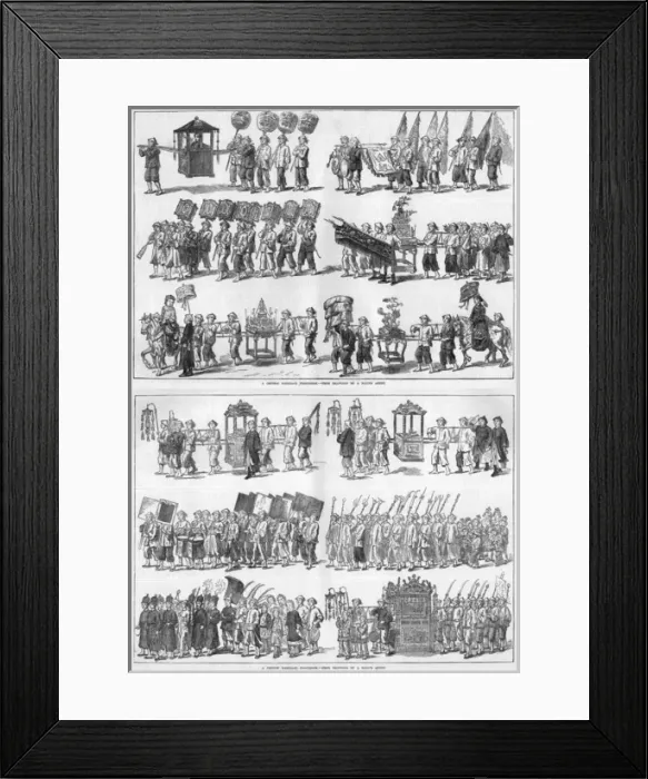 Framed Print : A Chinese Marriage Procession Framed Print : A Chinese Marriage Procession