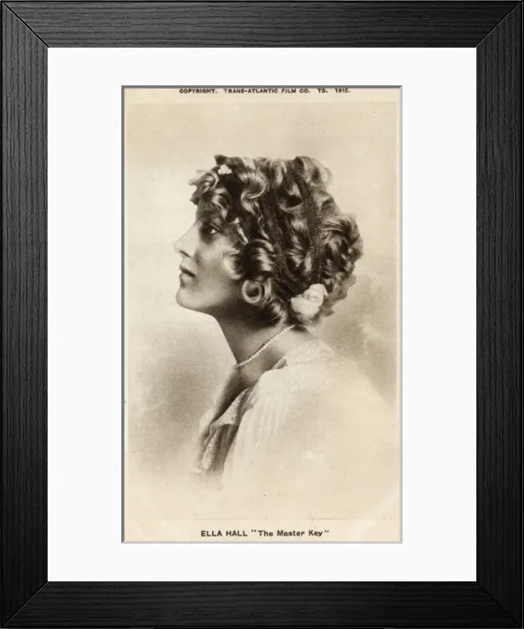 Framed Print : Ella Hall - American silent movie actress - The Master Key Framed Print : Ella Hall - American silent movie actress - The Master Key
