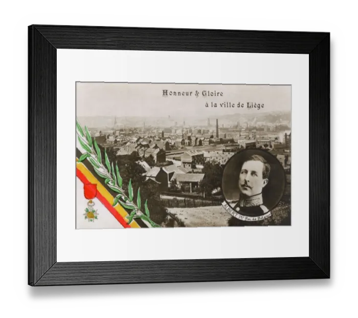 Framed Print : Albert I - King of Belgium - Liege - Legion d Honneur Framed Print : Albert I - King of Belgium - Liege - Legion d Honneur