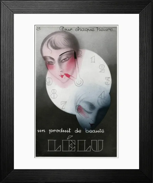Framed Print : Advertisement for Lelu beauty products Framed Print : Advertisement for Lelu beauty products