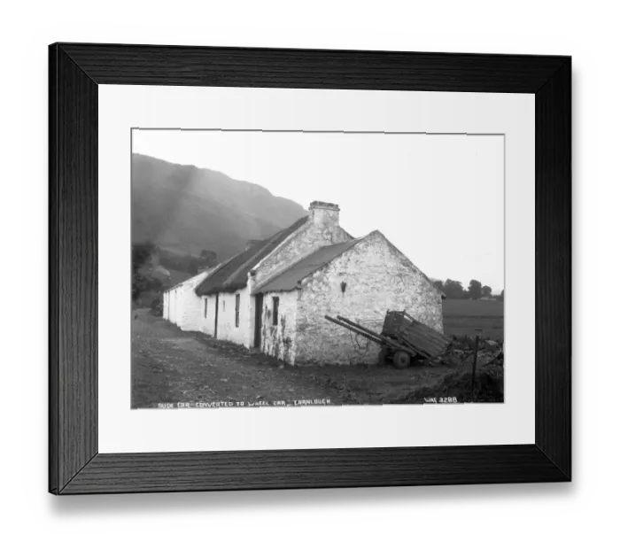 Framed Print : Slide Car Converted to Wheel Car Carnlough Framed Print : Slide Car Converted to Wheel Car Carnlough