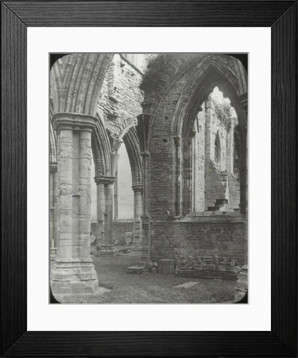 Framed Print : Unknown Abbey Ruins - Gothic Arches (interior) Framed Print : Unknown Abbey Ruins - Gothic Arches (interior)