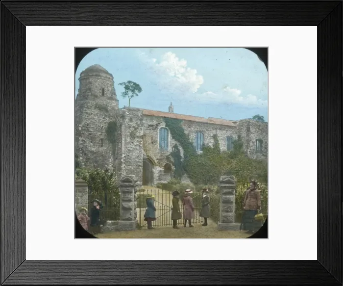 Framed Print : Unknown Abbey Ruins - Exterior - Round Tower Church and Gate Framed Print : Unknown Abbey Ruins - Exterior - Round Tower Church and Gate