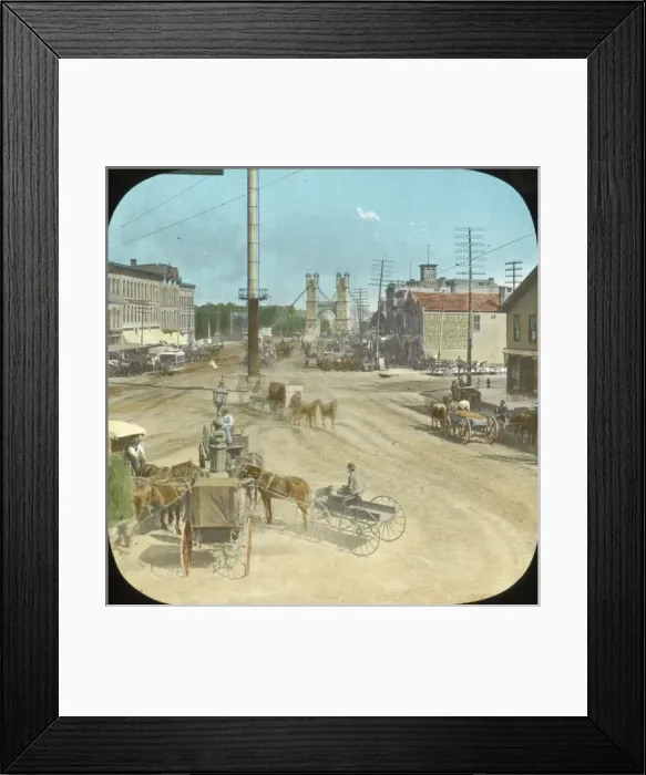 Framed Print : USA - Minneapolis Bridge Square Framed Print : USA - Minneapolis Bridge Square