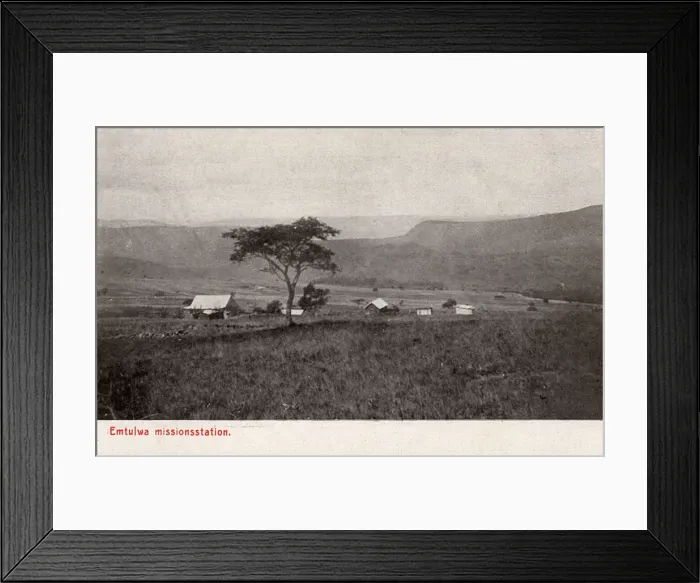 Framed Print : Swedish mission, Emtulwa, Natal, South Africa Framed Print : Swedish mission, Emtulwa, Natal, South Africa