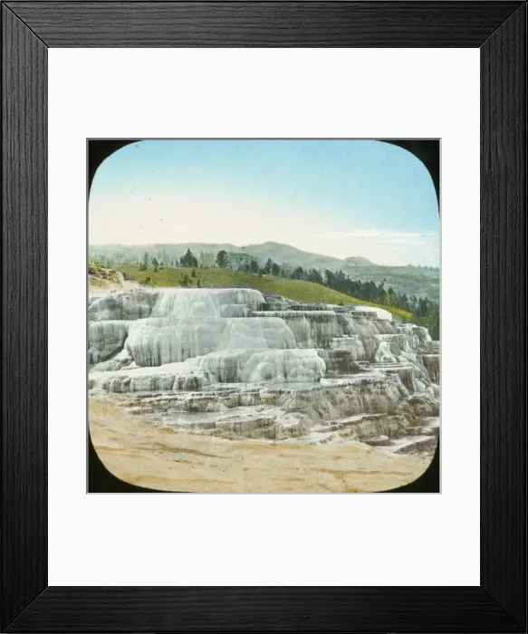 Framed Print : USA - Mammoth Hot Springs, Yellowstone Park Framed Print : USA - Mammoth Hot Springs, Yellowstone Park