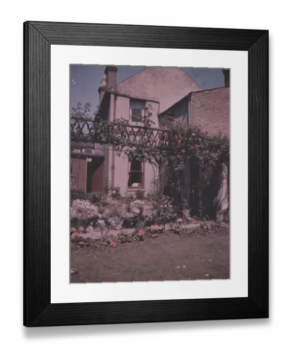 Framed Print : Flowers - Trellis arch with red roses Framed Print : Flowers - Trellis arch with red roses