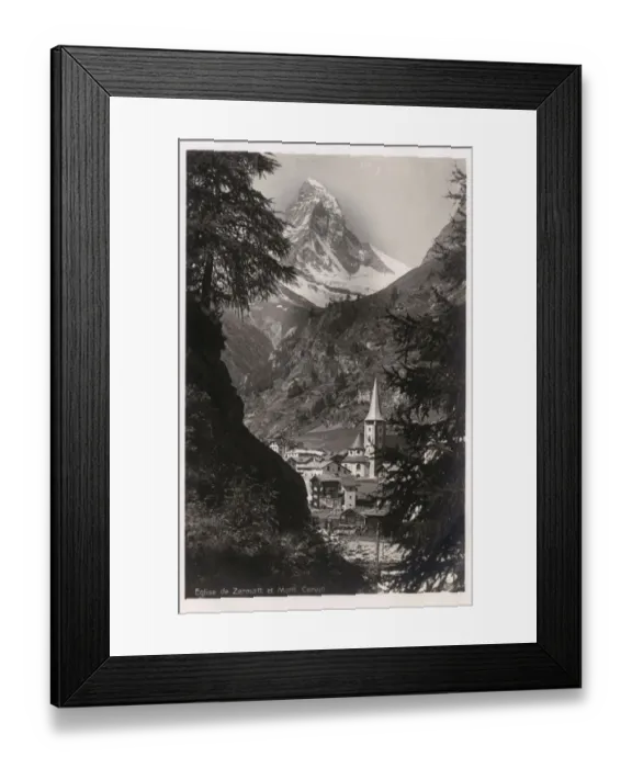 Framed Print : Zermatt - Switzerland with Matterhorn at rear Framed Print : Zermatt - Switzerland with Matterhorn at rear