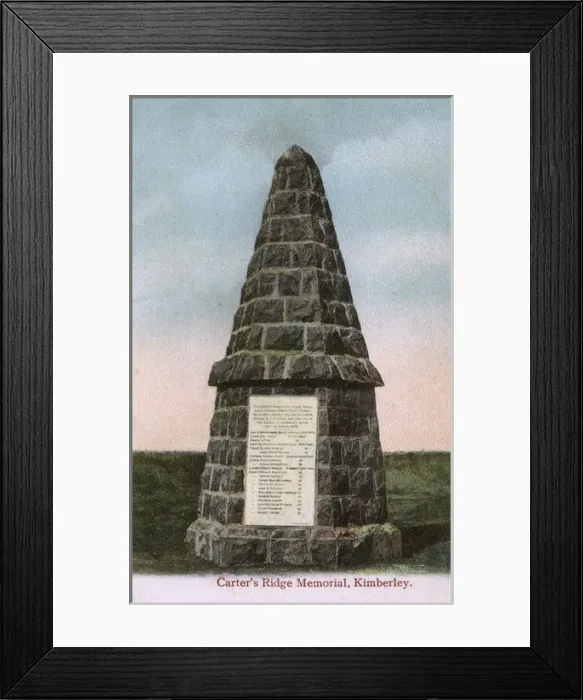 Framed Print : Memorial, Kimberley, Northern Cape Province, South Africa Framed Print : Memorial, Kimberley, Northern Cape Province, South Africa