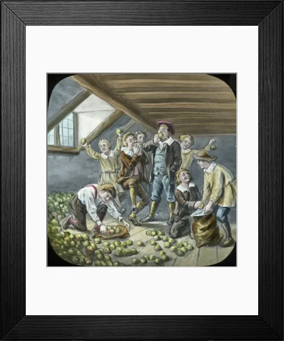 Framed Print : Boys eating apples Framed Print : Boys eating apples