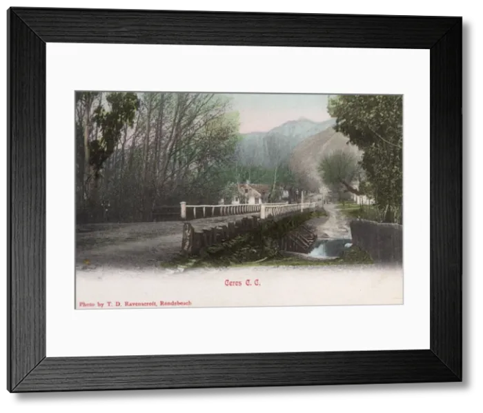 Framed Print : Bridge approaching Ceres, Cape Colony, South Africa Framed Print : Bridge approaching Ceres, Cape Colony, South Africa