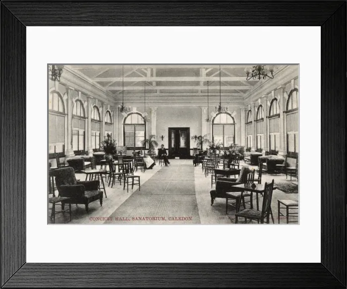 Framed Print : Concert Hall, Sanatorium, Caledon, Cape Colony, South Africa Framed Print : Concert Hall, Sanatorium, Caledon, Cape Colony, South Africa