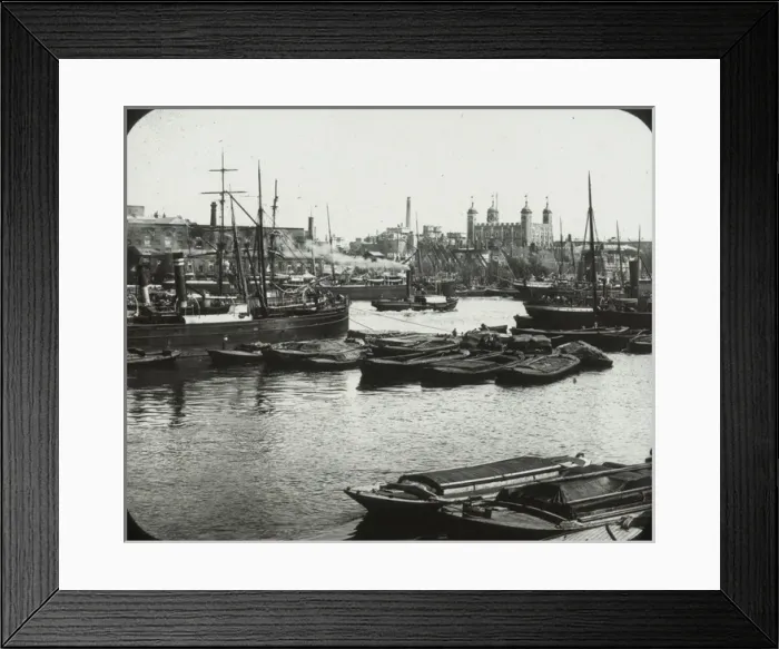 Framed Print : London - Tower from Thames Framed Print : London - Tower from Thames