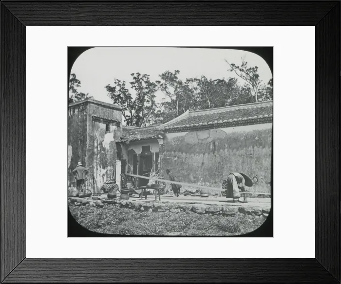 Framed Print : South China - Rope-making
