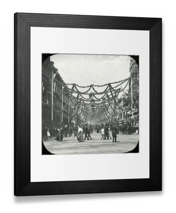 Framed Print : St James street decorations Framed Print : St James street decorations