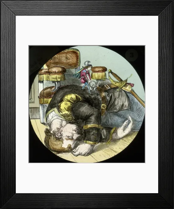 Framed Print : Nursery Rhymes - (Jack)taking the keys Framed Print : Nursery Rhymes - (Jack)taking the keys