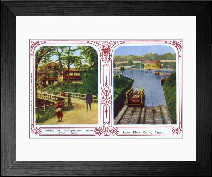 Framed Print : Bridge at Kanuyabashi, Kyoto and Lake Biwa Canal - Japan Framed Print : Bridge at Kanuyabashi, Kyoto and Lake Biwa Canal - Japan