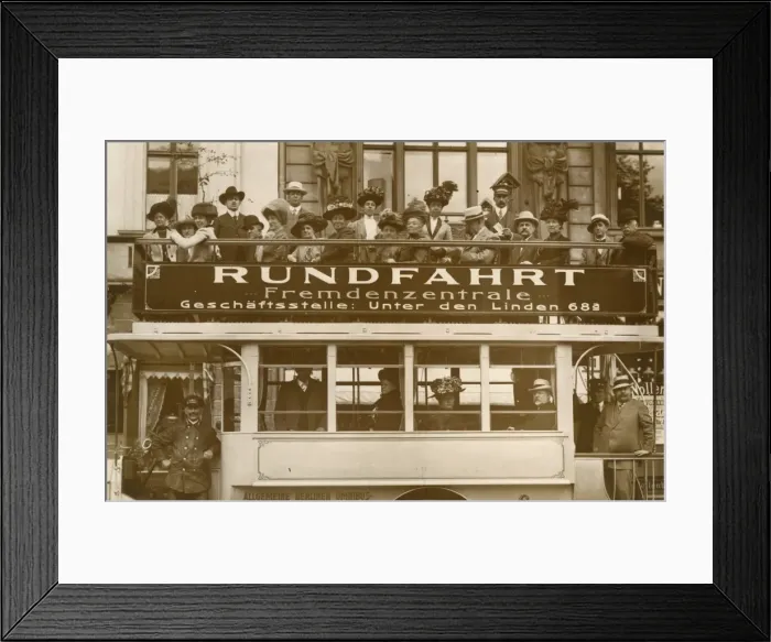 Framed Print : Germany, Berlin - Round Trip or Tourist Tour Omnibus Framed Print : Germany, Berlin - Round Trip or Tourist Tour Omnibus