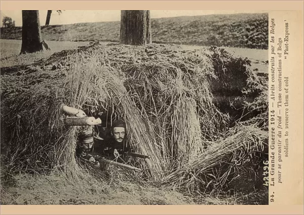 WW1 - Belgian Army roadside dugout - Cold Protection