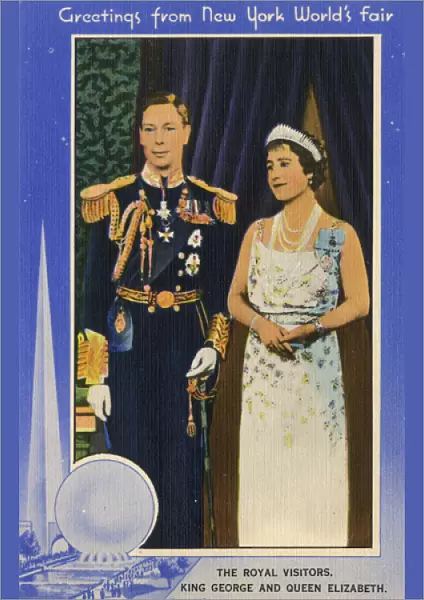 King George VI and Queen Elizabeth - New York Worlds Fair