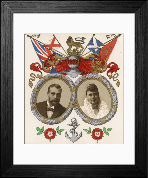 Framed Print : George, Duke of York and Mary, Duchess of York Framed Print : George, Duke of York and Mary, Duchess of York