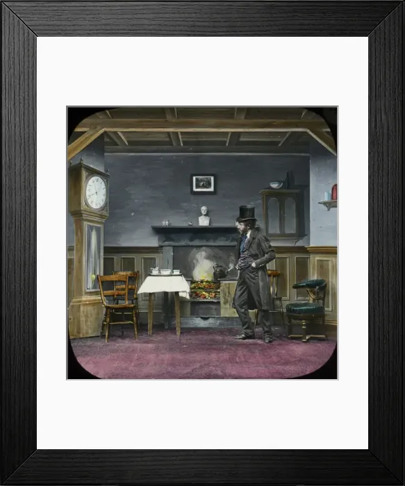 Framed Print : Nursery Rhymes - (He entered the house) Entering the house Framed Print : Nursery Rhymes - (He entered the house) Entering the house