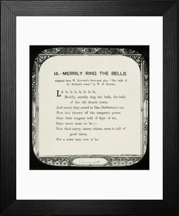 Framed Print : Nursery Rhymes - Merrily Ring the Bells Framed Print : Nursery Rhymes - Merrily Ring the Bells