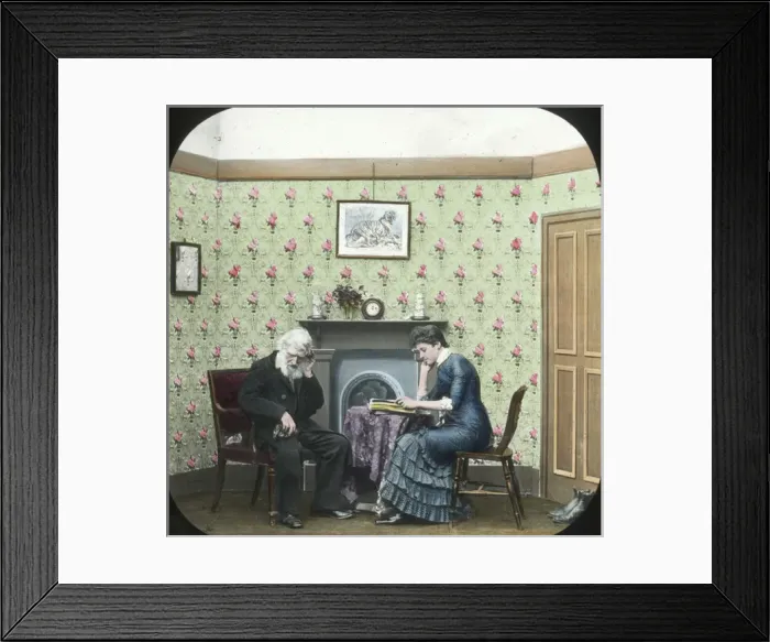 Framed Print : Bible read to David Framed Print : Bible read to David