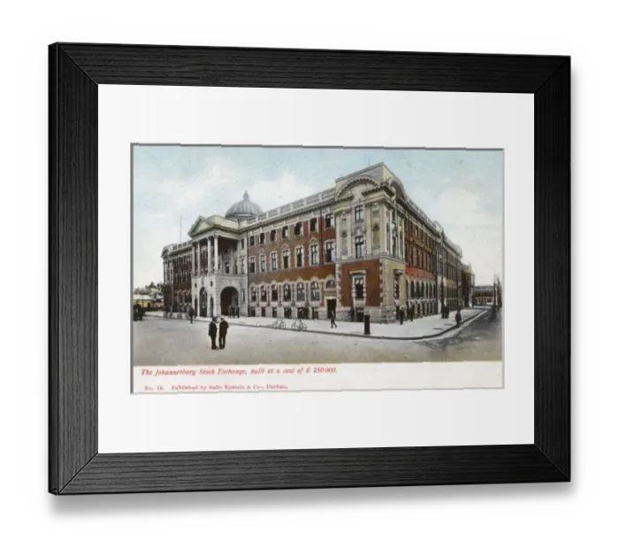 Framed Print : Stock Exchange, Johannesburg, Transvaal, South Africa Framed Print : Stock Exchange, Johannesburg, Transvaal, South Africa
