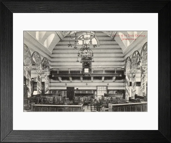 Framed Print : Stock Exchange, Johannesburg, Transvaal, South Africa