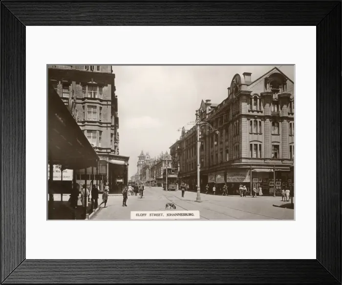 Framed Print : Eloff Street, Johannesburg, Transvaal, South Africa