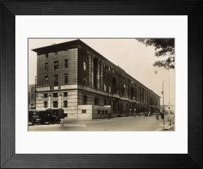 Framed Print : Railway Station, Johannesburg, Transvaal, South Africa Framed Print : Railway Station, Johannesburg, Transvaal, South Africa